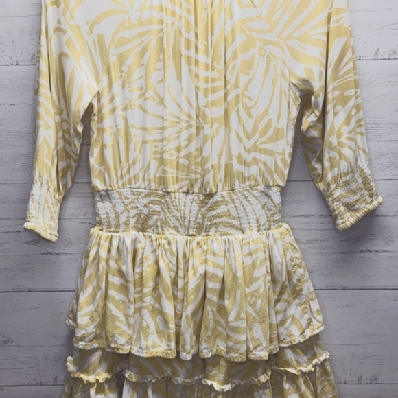 Patrons of Peace June Print Dress Ruffle Tier. Anthropologie Size XS - Picture 3 of 5